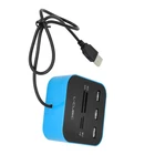L-CUBIC Factory wholesale hot selling Ultra high Speed 3 port usb 2.0 hub with card reader for computer accessory