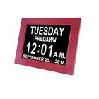 Home decoration 8 inch electronic wall calendar day date display gift sets