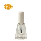 Transparent 8/10ml Glass Empty Essential Nail Polish Oil Bottle Design Cosmetic Brush Bottle With White Lids