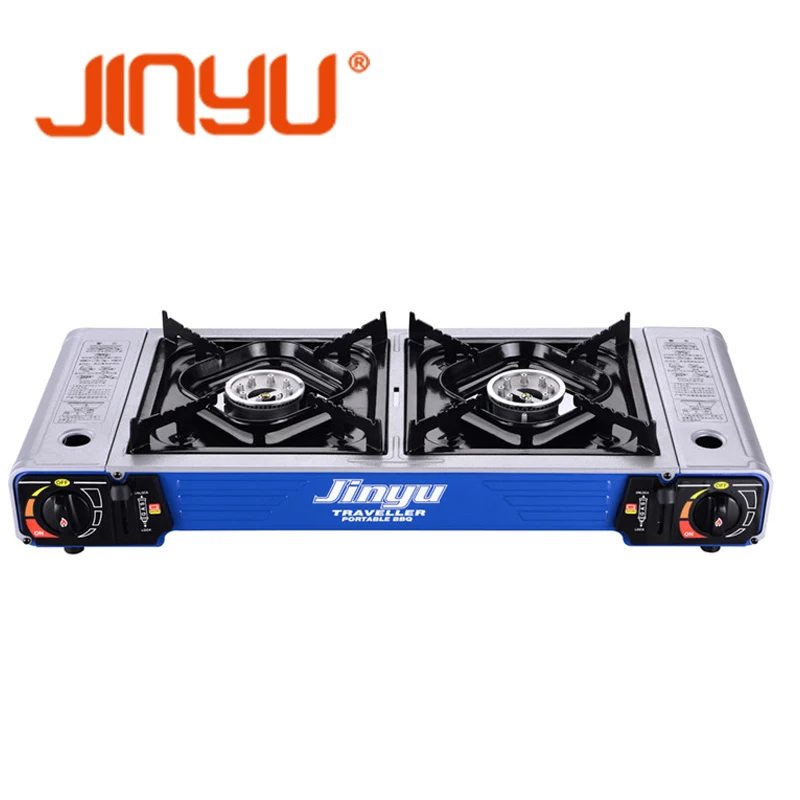 Two Burners Portable Gas Stove Bdz 2x168 D Set Ce Csa Buy