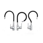 Green-New design hot sale flexible silicone hose color kitchen spout