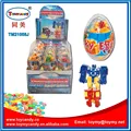 2017 hot selling of China toys of Cheng hai toy candy surprise egg big plastic egg container with candy