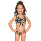 Wholesale Two Pieces Girls Custom Printing Swimsuit Bikini Cute Swimwear For Kids