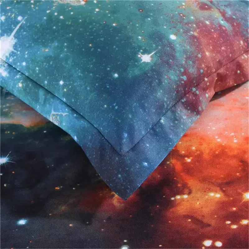 2016New fashion 3DGalay Bedding Sets Twin/Queen Size Universe Outer Space Themed Bedspread Bed Linen Bed Sheets Duvet Cover Set