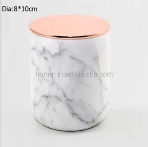 luxury scented candle jars with metal lid