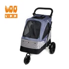Large dog pram pet strollers 4 wheels china suppliers