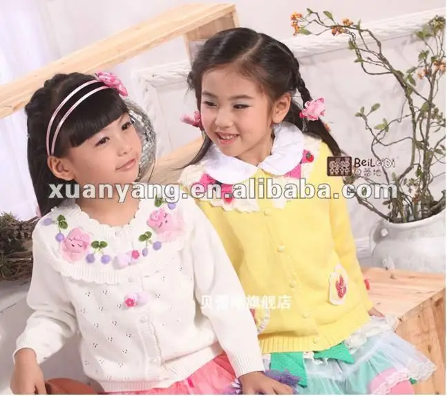 Fashion and Cute children girls knitwear baby girl winter knitwear