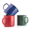 Custom print enamel coffee travel mug with logo printing
