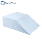Restorology Elevating Memory Foam Leg Rest Pillow - Best Wedge Pillow - Reduces Back Pain & Improves Circulation