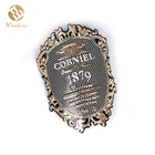New Model Luxury Metal 3D Brand Name Private Whisky Wine Sticker Label