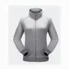 Womens Long Sleeve Standing Collar Zipped-up Jackets Outdoor Sweaters
