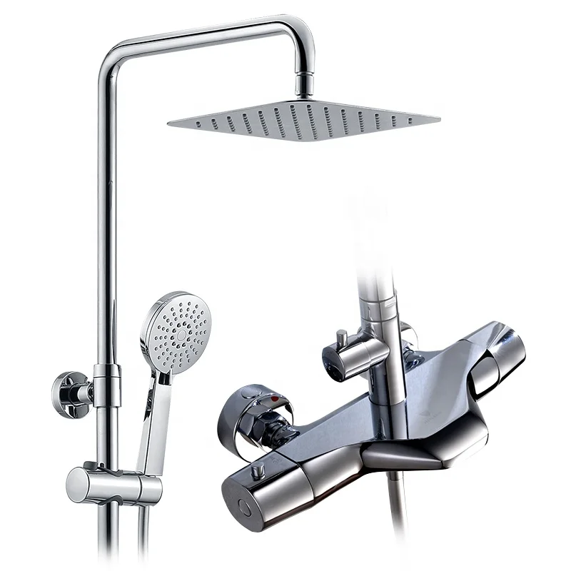 Exposed Bathroom Thermostatic Shower Faucet Set Buy Shower