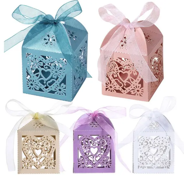 wedding hollow carriage baby shower favors gifts candy boxes