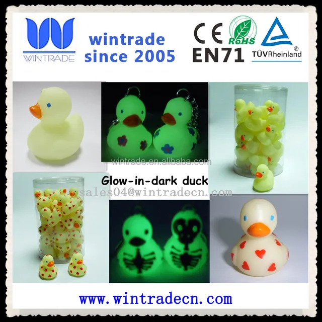 carnival gift duck glow in dark skull duck glowing halloween