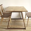 Top furniture modern wooden walnut 1.6m width large wood dining table