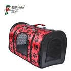 Folding portable cat dog backpack carrier pet carry travel bag