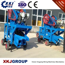 Hot sale mini portable mobile PE250x400 stone jaw crusher with diesel engine