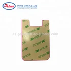 Wallet Custom Logo Printed Adhesive Silicone Cell Phone Wallet For Promotions