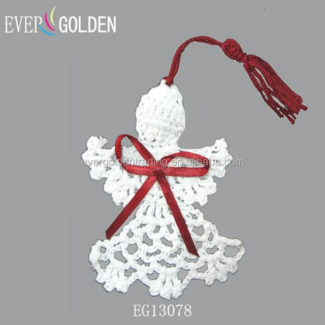 Embroidery lace crochet christmas ornament angel hangers window pictures desplay christmas tree desplay hangers