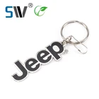 Customized zinc alloy metal material car logo keychain Jeep keychain