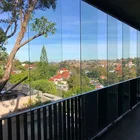 Luxurious design skylight with balcony double balconies glass window