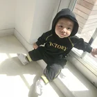 Spring/Autumn new casual thin unisex toddlers child clothing, infants hooded sports clothes sets, baby tracksuit 2117