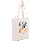 Fashionable Promotional White Cotton Cloth Handled Shopping Bag