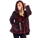 High quality mink coat colors brown mink fur coat big hood sale with hood