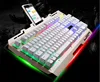 Mechanical Metal keyboard Rainbow Backlight USB Wired Waterproof Keyboardd Business office gaming keyboard MK807