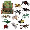 Assort of 12 4 inches pvc insects toys set for kids
