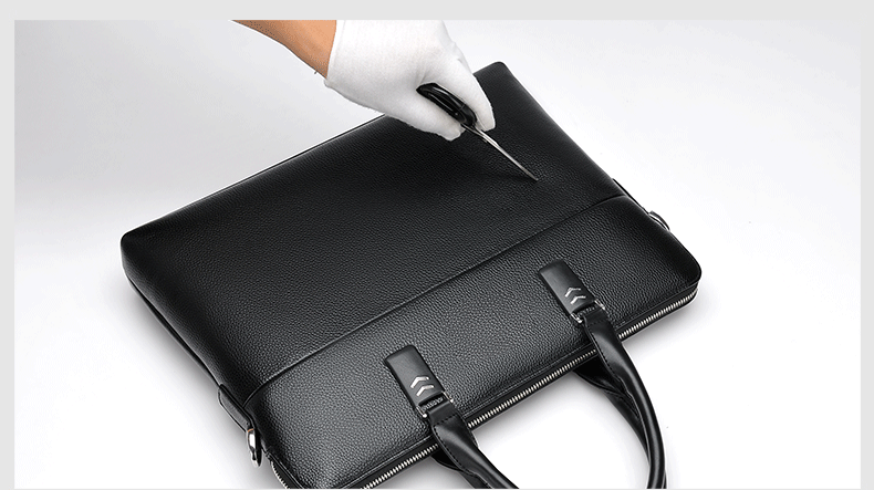 customize new style fashion business pu leather briefcase for