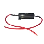 50W 8 ohm Car LED load Resistor Protector for LED lamp in Black color with resistor harness