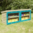 Preschool Outdoor Wooden Furniture Storage Kids Cabinet