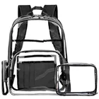 Wholesale Women Travel Clear PVC Backpack Cosmetic Bag