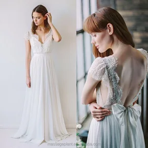 Lace Front Wedding Dress
