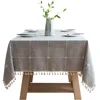 600426 High Quality Fancy Custom Dining Square Linen Party Table Linens Breakfast Table Cloth Cover Unique Picnic Pretty