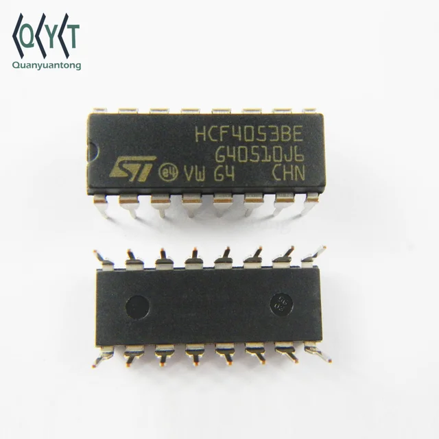 dip-16 3-channel switch ic hcf4053be hcf4053b hcf4053