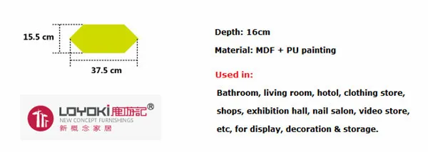 Custom design oem clear wall mounted cube shelf watch stand display