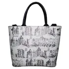 newest customized logo leather handbag digital printing women handbag travel souvenir bag