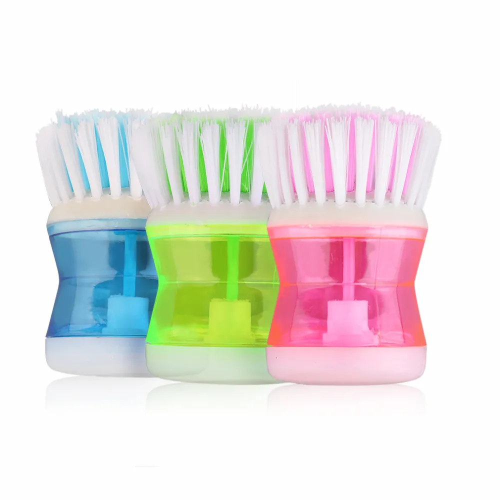 2016 NEW Hydraulic washing pot multicolor kitchen gadgets Wash Tool Pan Dish Bowl brush Scrubber glove Cleaning brushes Cleaner