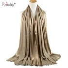 P-healthy Top seller Dubai wholesale shawl Muslim viscose tassels gold stripe hijab scarf free shipping