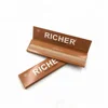 OEM organic unbleached brown cigarette rolling paper with watermark