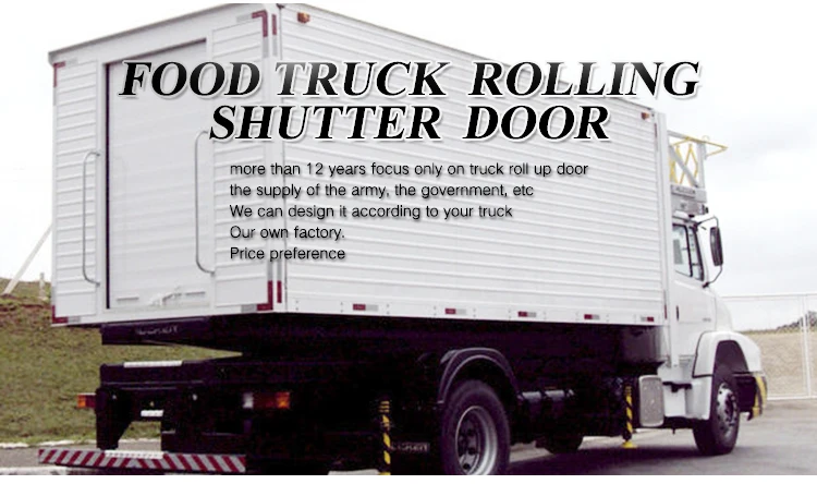 Heat isolation chiller truck roller shutter door