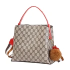 Custom barrel-shaped satchels letter women pu leather shoulder messenger bag