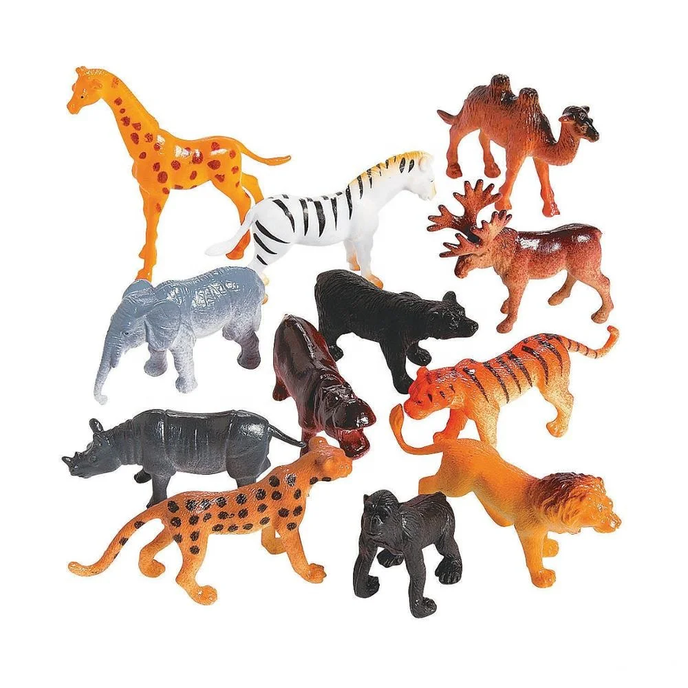 جعل مخصص البلاستيك سفاري الحيوانات البرية الغابة أشكال حيوانات العلوم التعلم الموارد
