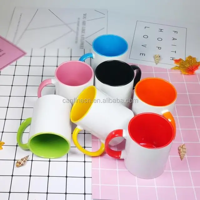 11oz plain white sublimation coffee mug,white ceramic mug for