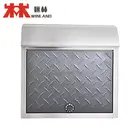 Waterproof Galvanized Steel Post box led light mailbox LED door number