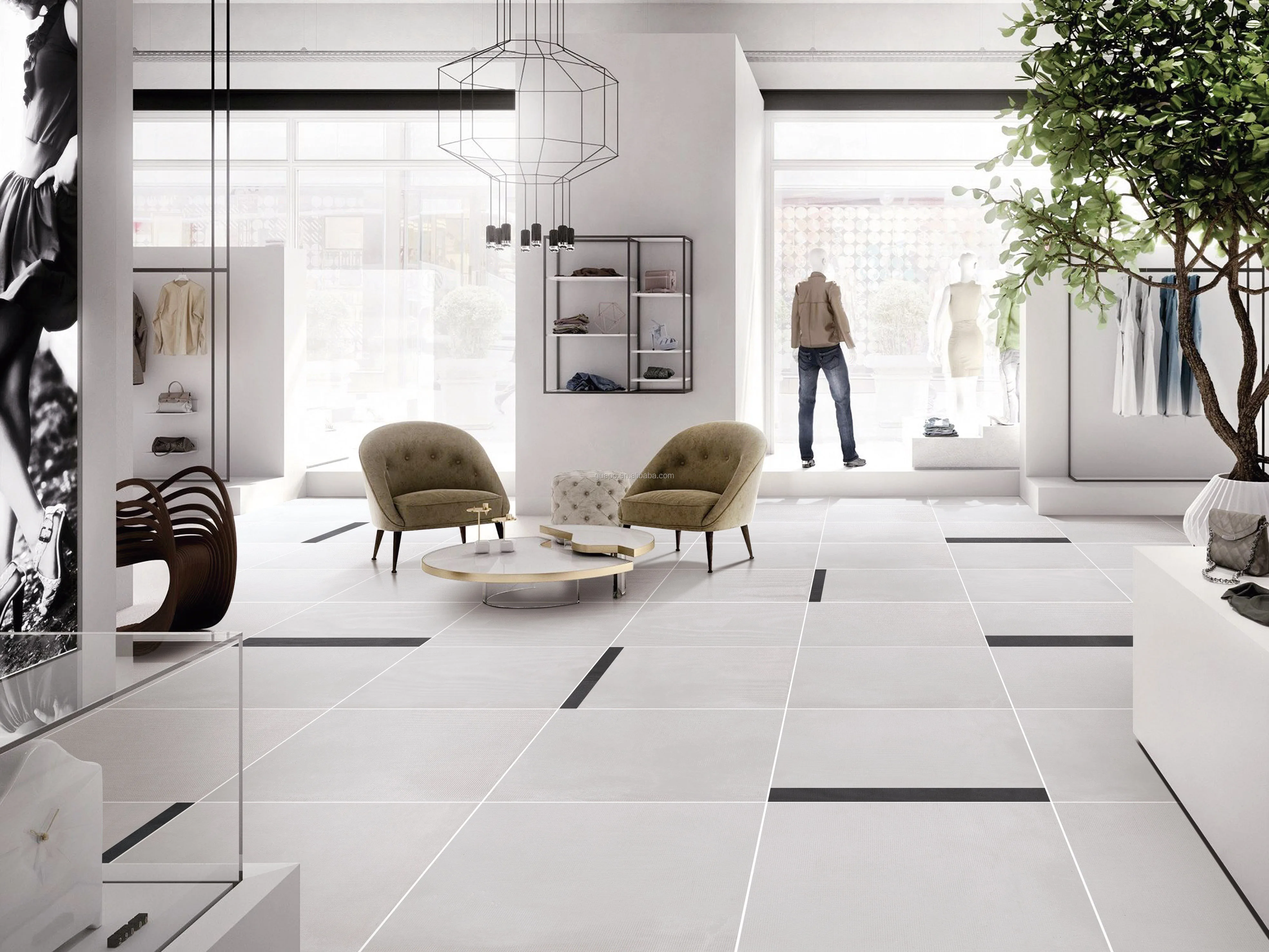 Marble Floor Tiles Kajaria Tiles Wood Look Tile Car Showroom Floor