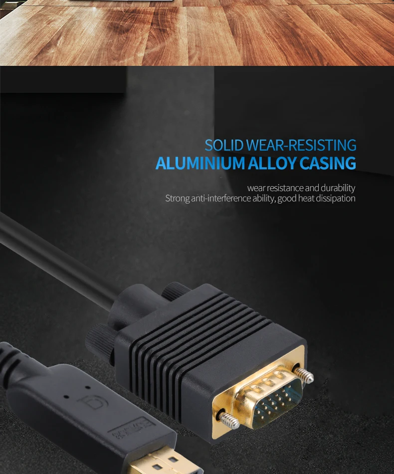 1080P computer adapter Version 1.4 DP to VGA cable - ANKUX.COM