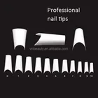 500PCS Professional ABS half cover salon French artificial nails art design false nails tips